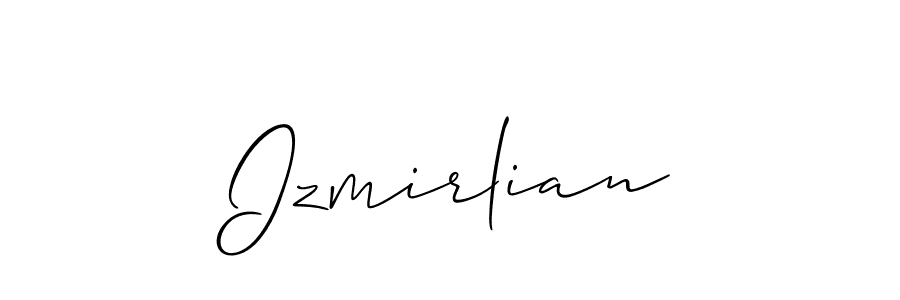 Make a short Izmirlian signature style. Manage your documents anywhere anytime using Allison_Script. Create and add eSignatures, submit forms, share and send files easily. Izmirlian signature style 2 images and pictures png