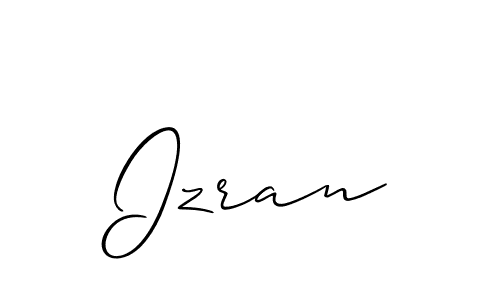 Once you've used our free online signature maker to create your best signature Allison_Script style, it's time to enjoy all of the benefits that Izran name signing documents. Izran signature style 2 images and pictures png