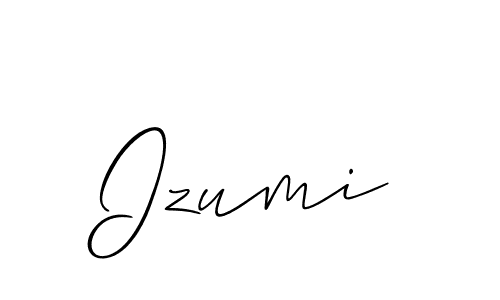 Izumi stylish signature style. Best Handwritten Sign (Allison_Script) for my name. Handwritten Signature Collection Ideas for my name Izumi. Izumi signature style 2 images and pictures png