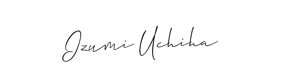 It looks lik you need a new signature style for name Izumi Uchiha. Design unique handwritten (Allison_Script) signature with our free signature maker in just a few clicks. Izumi Uchiha signature style 2 images and pictures png