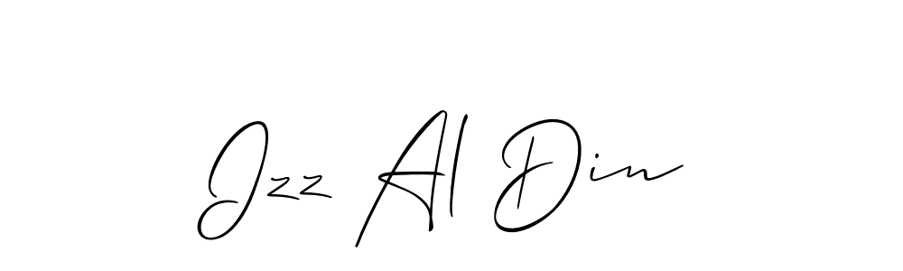 This is the best signature style for the Izz Al Din name. Also you like these signature font (Allison_Script). Mix name signature. Izz Al Din signature style 2 images and pictures png