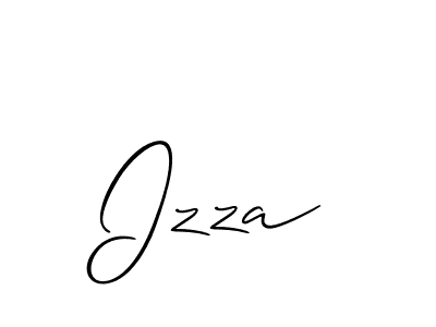 Allison_Script is a professional signature style that is perfect for those who want to add a touch of class to their signature. It is also a great choice for those who want to make their signature more unique. Get Izza name to fancy signature for free. Izza signature style 2 images and pictures png