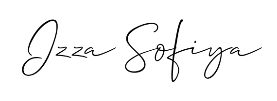 You should practise on your own different ways (Allison_Script) to write your name (Izza Sofiya) in signature. Don't let someone else do it for you. Izza Sofiya signature style 2 images and pictures png