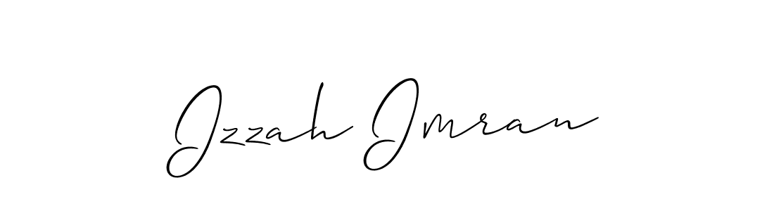 It looks lik you need a new signature style for name Izzah Imran. Design unique handwritten (Allison_Script) signature with our free signature maker in just a few clicks. Izzah Imran signature style 2 images and pictures png