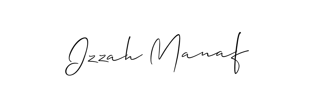 Once you've used our free online signature maker to create your best signature Allison_Script style, it's time to enjoy all of the benefits that Izzah Manaf name signing documents. Izzah Manaf signature style 2 images and pictures png