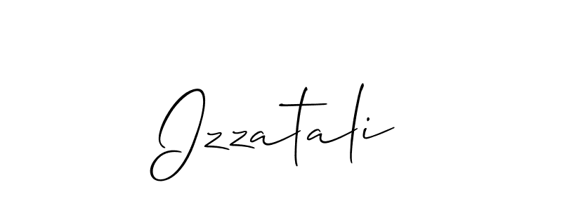 Make a beautiful signature design for name Izzatali. Use this online signature maker to create a handwritten signature for free. Izzatali signature style 2 images and pictures png