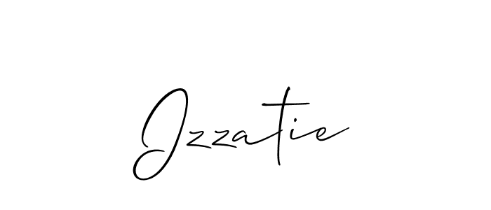 Once you've used our free online signature maker to create your best signature Allison_Script style, it's time to enjoy all of the benefits that Izzatie name signing documents. Izzatie signature style 2 images and pictures png