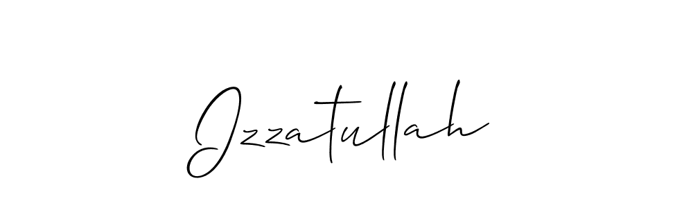 Izzatullah stylish signature style. Best Handwritten Sign (Allison_Script) for my name. Handwritten Signature Collection Ideas for my name Izzatullah. Izzatullah signature style 2 images and pictures png