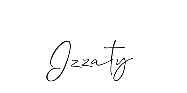 Best and Professional Signature Style for Izzaty. Allison_Script Best Signature Style Collection. Izzaty signature style 2 images and pictures png