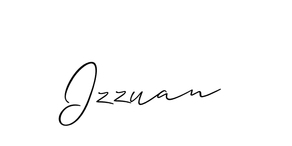 Also we have Izzuan name is the best signature style. Create professional handwritten signature collection using Allison_Script autograph style. Izzuan signature style 2 images and pictures png