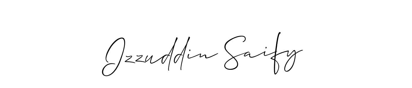 Here are the top 10 professional signature styles for the name Izzuddin Saify. These are the best autograph styles you can use for your name. Izzuddin Saify signature style 2 images and pictures png