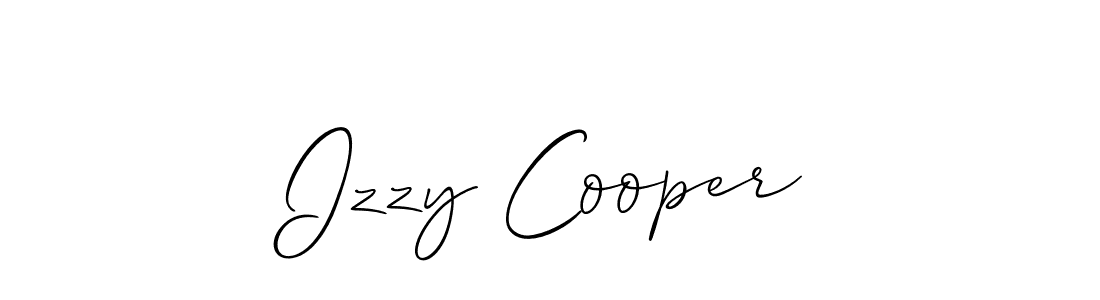 Use a signature maker to create a handwritten signature online. With this signature software, you can design (Allison_Script) your own signature for name Izzy Cooper. Izzy Cooper signature style 2 images and pictures png