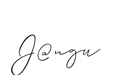 Make a short J@ngu signature style. Manage your documents anywhere anytime using Allison_Script. Create and add eSignatures, submit forms, share and send files easily. J@ngu signature style 2 images and pictures png