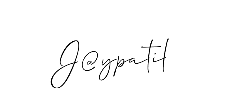 How to Draw J@ypatil signature style? Allison_Script is a latest design signature styles for name J@ypatil. J@ypatil signature style 2 images and pictures png