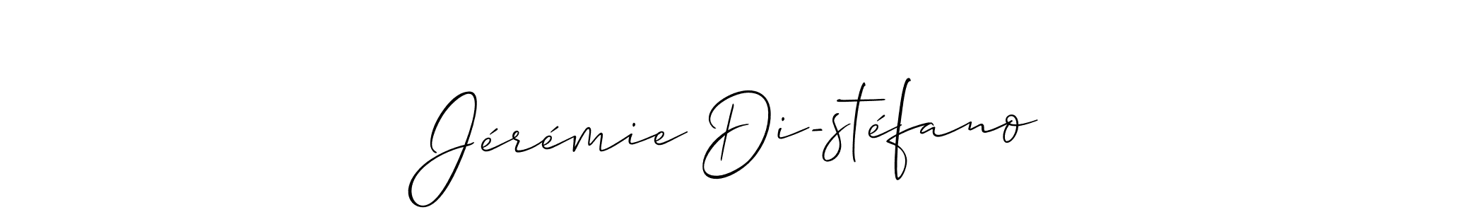 How to make Jérémie Di-stéfano name signature. Use Allison_Script style for creating short signs online. This is the latest handwritten sign. Jérémie Di-stéfano signature style 2 images and pictures png