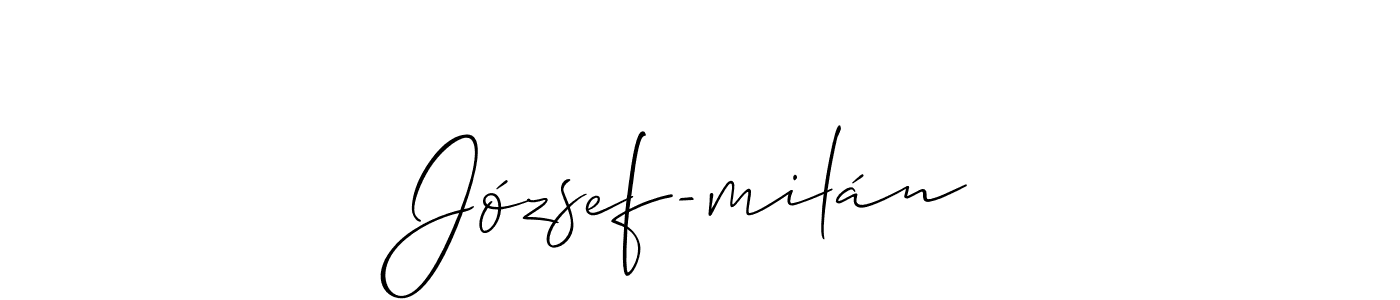 Once you've used our free online signature maker to create your best signature Allison_Script style, it's time to enjoy all of the benefits that József-milán name signing documents. József-milán signature style 2 images and pictures png