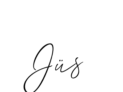 How to make Jüs signature? Allison_Script is a professional autograph style. Create handwritten signature for Jüs name. Jüs signature style 2 images and pictures png