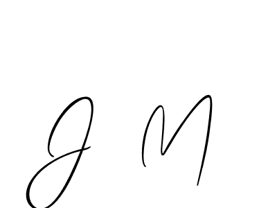 It looks lik you need a new signature style for name J  M. Design unique handwritten (Allison_Script) signature with our free signature maker in just a few clicks. J  M signature style 2 images and pictures png