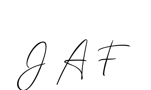 How to Draw J A F signature style? Allison_Script is a latest design signature styles for name J A F. J A F signature style 2 images and pictures png