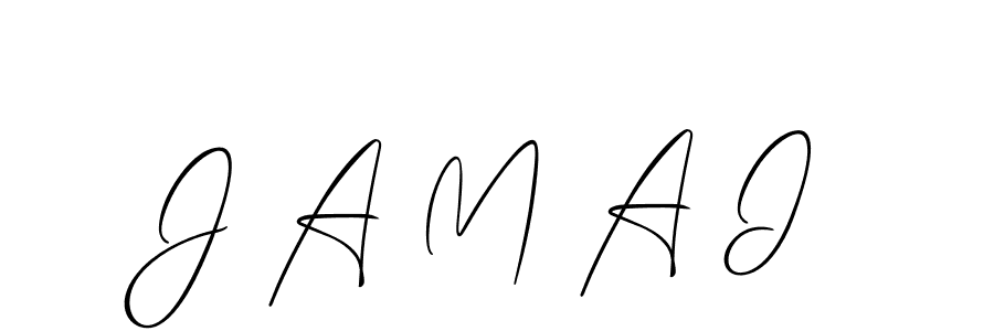 Create a beautiful signature design for name J A M A I. With this signature (Allison_Script) fonts, you can make a handwritten signature for free. J A M A I signature style 2 images and pictures png
