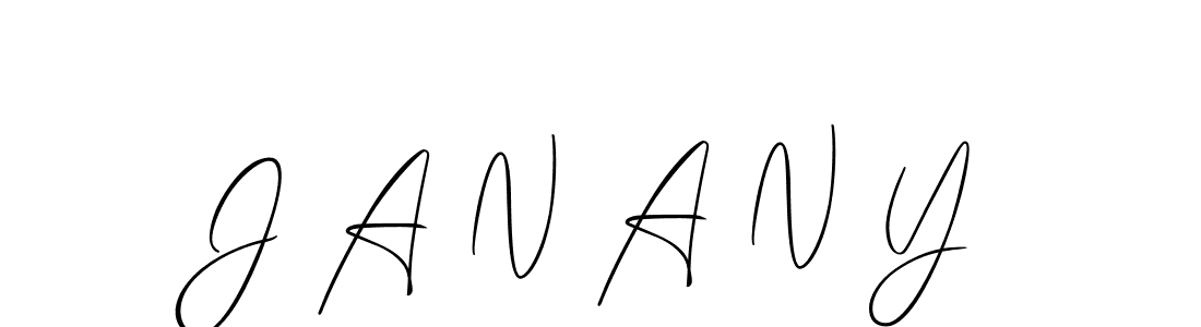 Make a beautiful signature design for name J A N A N Y. Use this online signature maker to create a handwritten signature for free. J A N A N Y signature style 2 images and pictures png