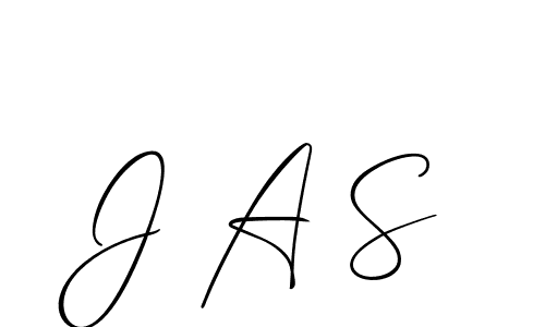 How to make J A S signature? Allison_Script is a professional autograph style. Create handwritten signature for J A S name. J A S signature style 2 images and pictures png