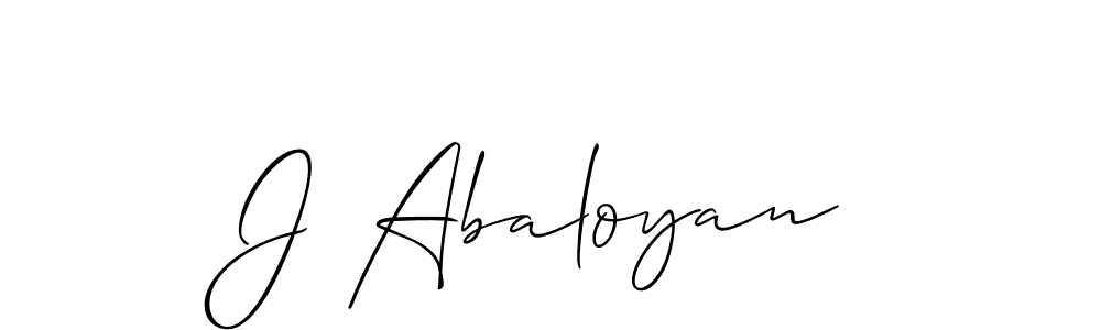 You can use this online signature creator to create a handwritten signature for the name J Abaloyan. This is the best online autograph maker. J Abaloyan signature style 2 images and pictures png