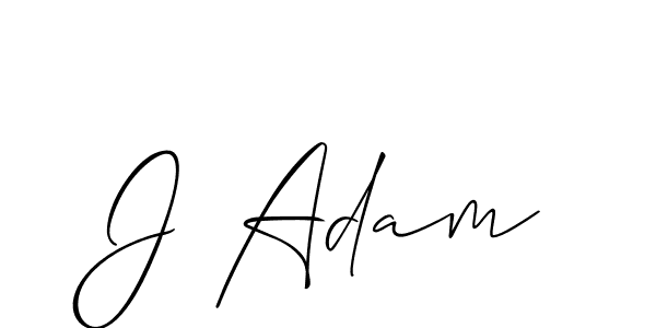 J Adam stylish signature style. Best Handwritten Sign (Allison_Script) for my name. Handwritten Signature Collection Ideas for my name J Adam. J Adam signature style 2 images and pictures png