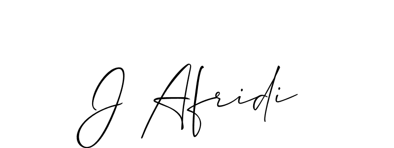 Also we have J Afridi name is the best signature style. Create professional handwritten signature collection using Allison_Script autograph style. J Afridi signature style 2 images and pictures png