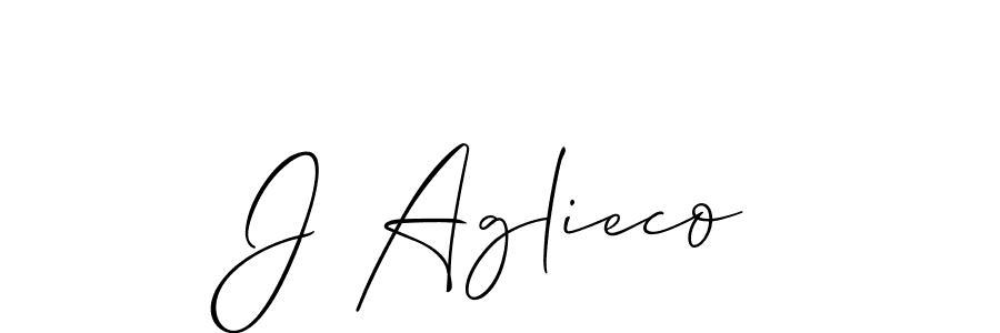 Best and Professional Signature Style for J Aglieco. Allison_Script Best Signature Style Collection. J Aglieco signature style 2 images and pictures png