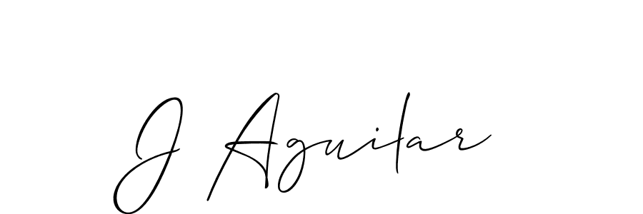 It looks lik you need a new signature style for name J Aguilar. Design unique handwritten (Allison_Script) signature with our free signature maker in just a few clicks. J Aguilar signature style 2 images and pictures png