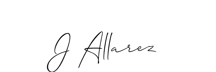 Allison_Script is a professional signature style that is perfect for those who want to add a touch of class to their signature. It is also a great choice for those who want to make their signature more unique. Get J Allarez name to fancy signature for free. J Allarez signature style 2 images and pictures png