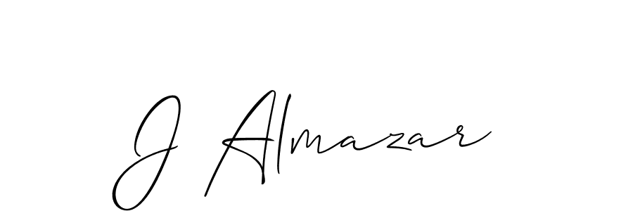 Allison_Script is a professional signature style that is perfect for those who want to add a touch of class to their signature. It is also a great choice for those who want to make their signature more unique. Get J Almazar name to fancy signature for free. J Almazar signature style 2 images and pictures png