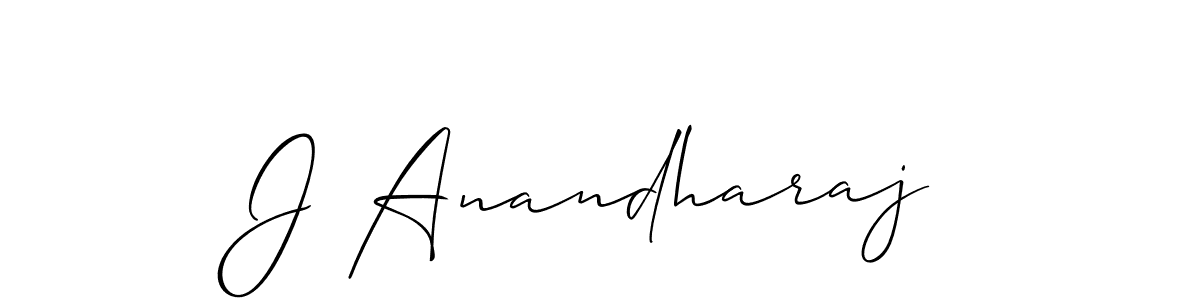 How to Draw J Anandharaj signature style? Allison_Script is a latest design signature styles for name J Anandharaj. J Anandharaj signature style 2 images and pictures png