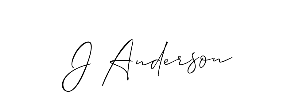 Make a beautiful signature design for name J Anderson. With this signature (Allison_Script) style, you can create a handwritten signature for free. J Anderson signature style 2 images and pictures png