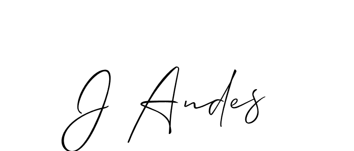 Once you've used our free online signature maker to create your best signature Allison_Script style, it's time to enjoy all of the benefits that J Andes name signing documents. J Andes signature style 2 images and pictures png