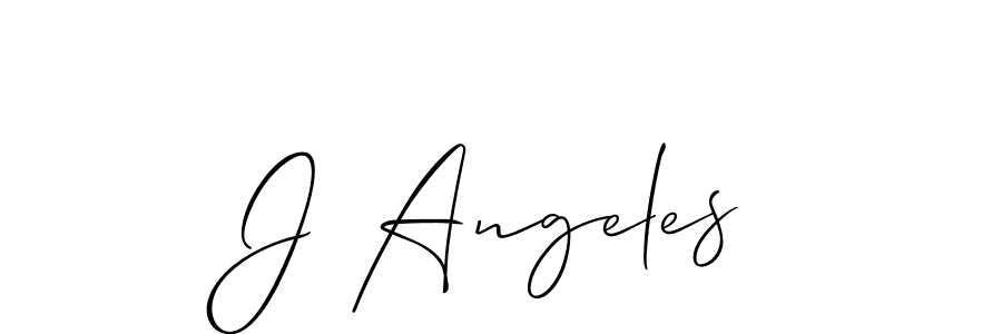 You can use this online signature creator to create a handwritten signature for the name J Angeles. This is the best online autograph maker. J Angeles signature style 2 images and pictures png