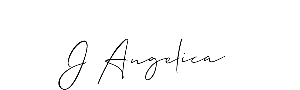 Also we have J Angelica name is the best signature style. Create professional handwritten signature collection using Allison_Script autograph style. J Angelica signature style 2 images and pictures png