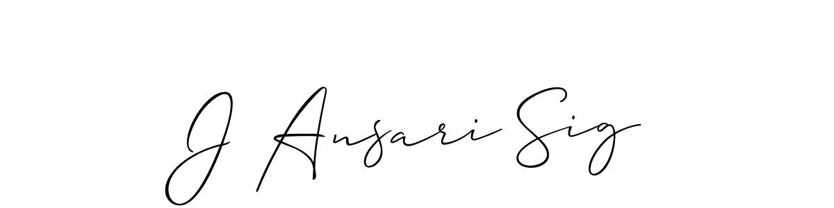 Make a beautiful signature design for name J Ansari Sig. Use this online signature maker to create a handwritten signature for free. J Ansari Sig signature style 2 images and pictures png