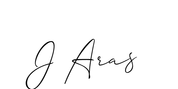 Use a signature maker to create a handwritten signature online. With this signature software, you can design (Allison_Script) your own signature for name J Aras. J Aras signature style 2 images and pictures png