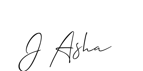 Use a signature maker to create a handwritten signature online. With this signature software, you can design (Allison_Script) your own signature for name J Asha. J Asha signature style 2 images and pictures png