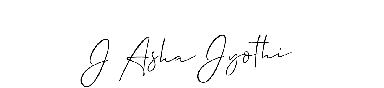 Make a beautiful signature design for name J Asha Jyothi. With this signature (Allison_Script) style, you can create a handwritten signature for free. J Asha Jyothi signature style 2 images and pictures png