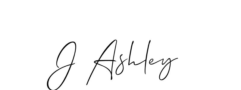 Create a beautiful signature design for name J Ashley. With this signature (Allison_Script) fonts, you can make a handwritten signature for free. J Ashley signature style 2 images and pictures png