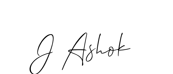 Best and Professional Signature Style for J Ashok. Allison_Script Best Signature Style Collection. J Ashok signature style 2 images and pictures png