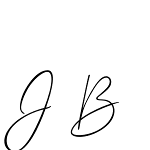 Design your own signature with our free online signature maker. With this signature software, you can create a handwritten (Allison_Script) signature for name J B. J B signature style 2 images and pictures png