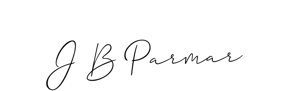 How to Draw J B Parmar signature style? Allison_Script is a latest design signature styles for name J B Parmar. J B Parmar signature style 2 images and pictures png