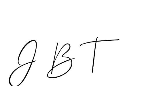 Check out images of Autograph of J B T name. Actor J B T Signature Style. Allison_Script is a professional sign style online. J B T signature style 2 images and pictures png