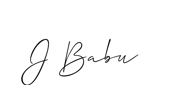 Similarly Allison_Script is the best handwritten signature design. Signature creator online .You can use it as an online autograph creator for name J Babu. J Babu signature style 2 images and pictures png