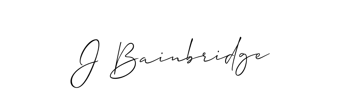 Best and Professional Signature Style for J Bainbridge. Allison_Script Best Signature Style Collection. J Bainbridge signature style 2 images and pictures png