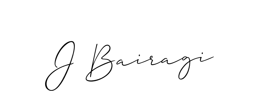 Also You can easily find your signature by using the search form. We will create J Bairagi name handwritten signature images for you free of cost using Allison_Script sign style. J Bairagi signature style 2 images and pictures png